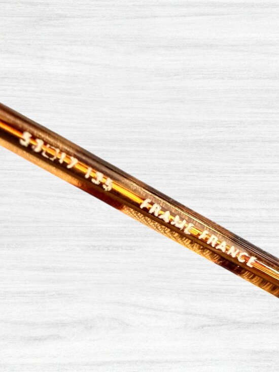 Vintage Girard 5966 Tortoise Eyeglass Frames France 53-17-135 Retro Optical